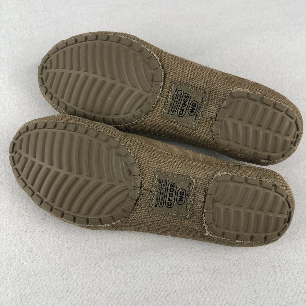 Crocs Angeline Canvas Flat- Size 6 View 3